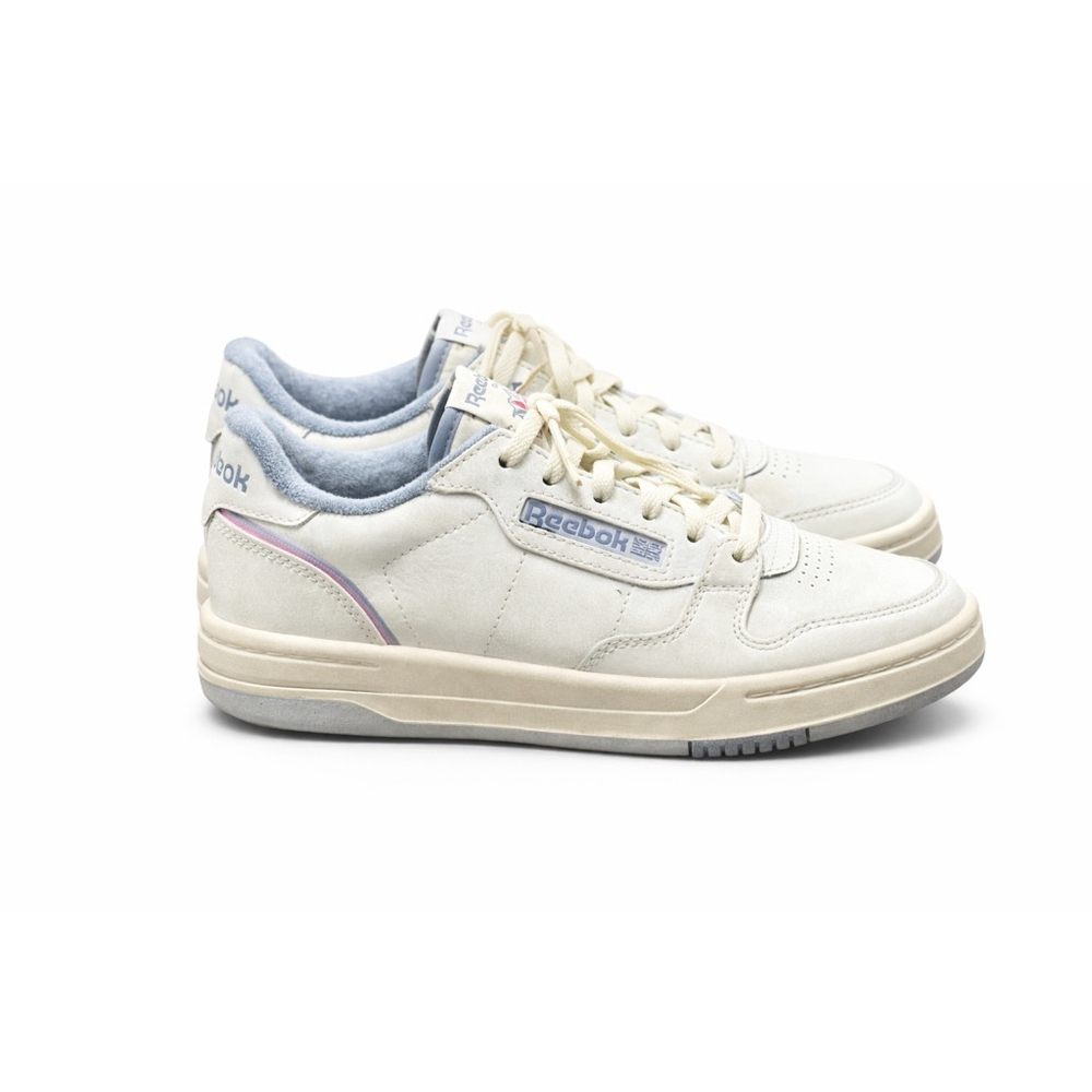 Reebok Phase Court Vintage Chalk Leather Women’s Size 6 Retro Sneakers Fleece - Picture 1 of 10